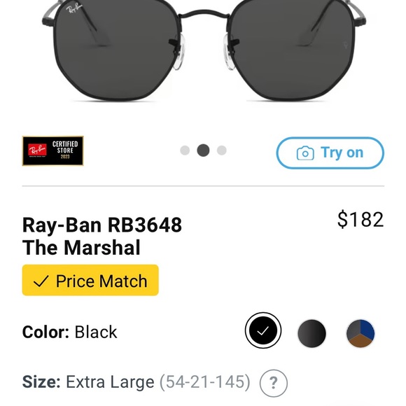 Ray Ban RB3648 ‘The Marshal’ Sunglasses - Picture 9 of 12